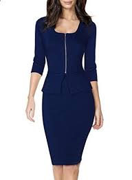 Miusol Women S Square Neck Busniess Peplum Fitted Casual Bodycon Dress Go To The Website To Read More Description Dresses For Work Fashion Business Dresses