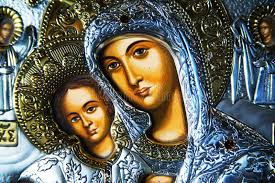 485 Painting Blessed Virgin Mary Jesus Stock Photos
