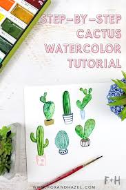 Are you searching for watercolor cactus png images or vector? How To Paint A Watercolor Cactus Plus 5 More Fox Hazel Watercolor Beginner Watercolour Tutorials Watercolor Cactus