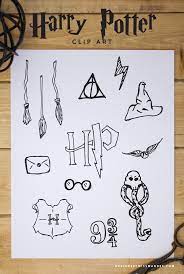 Harry Potter Clip Art Designs By Miss Mandee Harry Potter Clip Art Harry Potter Drawings Harry Potter Symbols