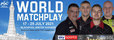 The 2021 betfred world matchplay is the 28th annual staging of the world matchplay, organised by the professional darts corporation. World Matchplay Darts 2021 Pdc Darts Winter Gardens Blackpool July 17 25
