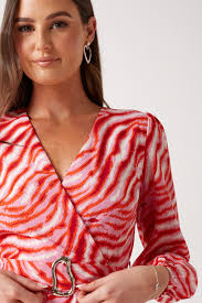 Marc Angelo Dresses Viva Printed Short Dress In Red