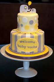 Yellow And Gray Baby Shower Elephant Themed Dessert Table Description From Pinterest Com I Sea Baby Shower Cakes Elephant Baby Shower Cake Baby Shower Yellow