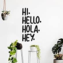 There's picture ledges, display boxes and art prints to mix into your decor, too. Buy Vinyl Art Wall Decals Hi Hello Hola Hey Living Room Decor 34 X 19 Office Wall Decor Multi Language Hello Vinyl Sign For Home Business Workspace Wall
