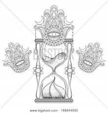 A must see for all coloring page fans. Vintage Sand Timer Vector Photo Free Trial Bigstock