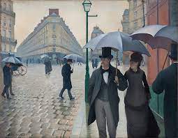 شارع باريسي في يوم ماطر - ويكيبيديا