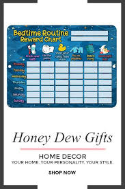 Honey Dew Gifts Bedtime Routine Reward Star Chart Checklist