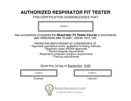 The respair qualitative face fit testing kit has been developed using the structure given in hse indg 479. How To Get Certified To Fit N95 Masks