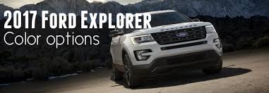 2017 Ford Explorer Color Options