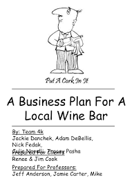 Local Wine Bar Business Plan Business Planning Business Plan Template How To Plan