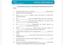 Lina, i called you when you were walking out of the bank yesterday, but you did not hear me. Chapter 14 Task 1 Grammar Exercise Halaman 189 Pembahasan Soal Bahasa Inggris Saifullah Id