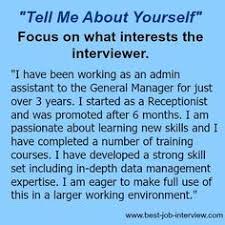 Tell Me About Yourself The Right Answer Job Interview Tips Interview Tips Job Interview