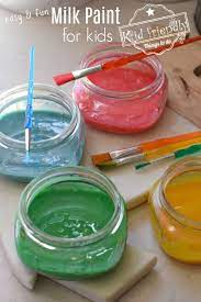Diy Milk Paint For Kids Easy Safe And Fun Kid Friendly Things To Do Milk Paint Recipes Painting For Kids Kid Friendly