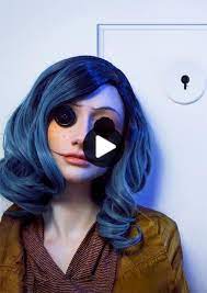 51 Creepy And Cool Halloween Makeup Ideas To Try In 2020 Cool Halloween Makeup Coraline Makeup Halloween Makeup
