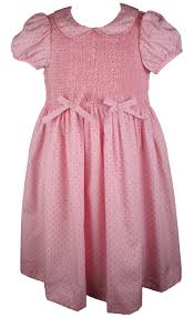 Rare Editions Girls Polka Dot Smocked Dress Treasure Box Kids