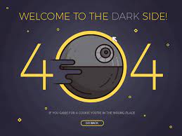 File uploads have always been tricky, and handling them gracefully and painless is a challenging task. Error 404 Dark Side Found By Catia Ferreira On Dribbble