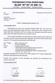 Contoh surat rapat kepala sekolah. Contoh Surat Undangan Sosialisasi Warga Doc Cute766