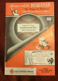 Get the latest news and information for the st. 1948 Pittsburgh Pirates Vs St Louis Cardinals Score Book Program Ebay
