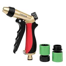 Crenova Spray Nozzle Hn 04 Garden Hose Nozzle Sprayer 6 Adjustable Watering Patterns Heavy Duty Metal Ergonomic Trigger High Hose Nozzle Nozzle Nozzle Design