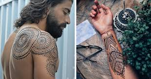 The process is quite quick, and completely painless. Menna Trend Sees Men Wearing Intricate Henna Tattoos Bored Panda