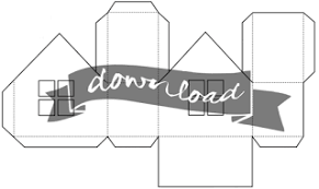 Titatoni Diy Basteln Mit Papier Vorlagen Haus Aus Pappe Weihnachten Basteln Vorlagen