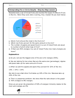 interpreting pie or circle graphs worksheets