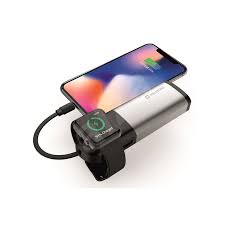 Charging the apple watch with the power bank can be done by laying it across the top of the accessory with any open loop band like the sport band. Swissten 2in1 Apple Watch Mfi Power Bank 6700mah Powerbank Alzashop Com