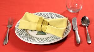 Fold all four corners to the center, creating a square. The Most Creative Ways To Fold Dinner Napkins Tutorial Thatsweetgift