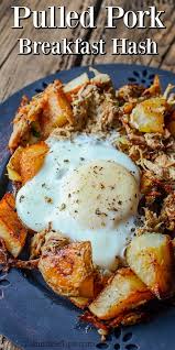 Cook on low for 8 hours or high for 3 to 4 hours or until the eggs are fully set. Easy Pulled Pork Breakfast Hash Recipe Pork Breakfast Recipes Breakfast Hash Recipes Brunch Casserole Recipes