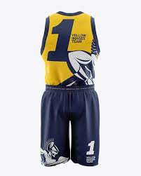 Download Basketball Kit Mockup Back View In Apparel Mockups On Yellow Images Object Mockups Clothing Mockup Basketball Kit Shirt Mockup