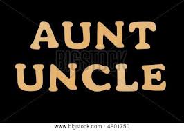 Wooden Word Aunt Uncle Image Photo Free Trial Bigstock