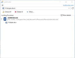 If the file file was really protected, it will show a protections window. Lockhunter Download Gesperrte Dateien Loschen