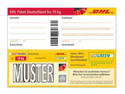 Für dhl einen paketaufkleber drucken. Dhl Paketmarke Deutschland Bis 10 Kg Einzeln Shop Deutsche Post