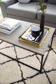Kmart Industrial Coffee Table Hacked With A Concrete Top Coffeetabledecorating Coffee Coffeeta Cheap Coffee Table Kmart Coffee Table Industrial Coffee Table