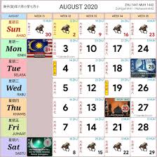 Selasa, 21 julai 2020 masihi) bersamaan 29 zulkaedah 1442 hijrah. Kalendar 2020 Senarai Cuti Umum Malaysia Cuti Sekolah Perayaan