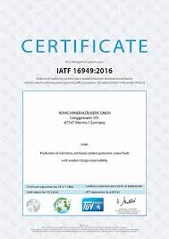 Ufi filters group, leader in filtration and thermal management, is already from various years a certified company according to environmental, Unsere Zertifizierungen Fur Schmierstoffe Rowe