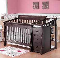 Black Baby Crib With Changing Table Multi Purpose Crib Black Baby Cribs Cribs Crib And Changing Table Combo