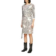 The iconic paisley pattern, prints and jacquard weaves. Etro Outlet Jersey Kleid Mit Paisley Print Und Gurtel Kleid Etro Damen Schwarz Kleid Etro 13744 4466 Giglio De