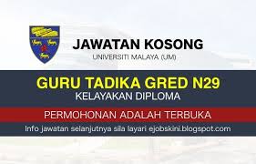 Jawatan kosong ini telah dibuka kepada seluruh rakyat malaysia yang memenuhi syarat serta krite. Jawatan Kosong Guru Tadika Gred N29 Ambilan 2020 Guru