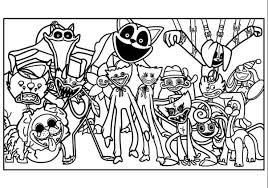 poppy playtime desenho para colorir