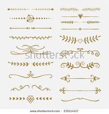 Vintage Calligraphy Borders Vector Graphics Calligraphy Borders Text Dividers Clip Art Borders