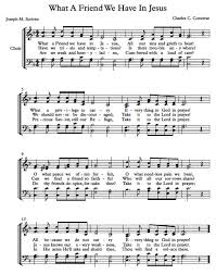 Free Choir Sheet Music For What A Friend We Have In Jesus Hymn Sheet Music Hymn Music Christian Song Lyrics