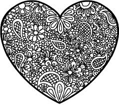 Abstract Heart Coloring Pages Png Image With Transparent Background Png Free Png Images