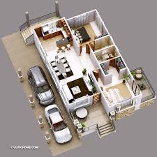 Modern Two Bedrooms And Two Bathrooms Bungalow House Plan Ulric Home Modern Bungalow House Bungalow Floor Plans 2bhk House Plan