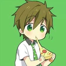 Tachibana Makoto Chibi Eating Pizza Anime Kawaii Poses References Menino De Anime