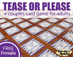 Draw a cake is a free printable birthday party game that can be played by both kids and adults on a birthday party. Tease Or Please A Couples Card Game For Adults
