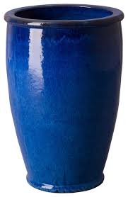 Maybe you would like to learn more about one of these? Round Blue Planter Large Contemporary Indoor Pots And Planters By Hedgeapple 12821bl 2 Houzz