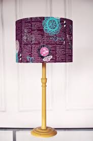 Purple Lamp Shade Woodland Lamp Shade Purple Home Decor Etsy Purple Lamp Shade Purple Lamp Purple Home Decor