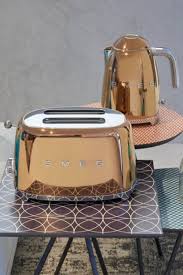 Smeg Rose Gold Kettle And Toaster In 2020 Kettle And Toaster Kettle And Toaster Set Retro Toaster