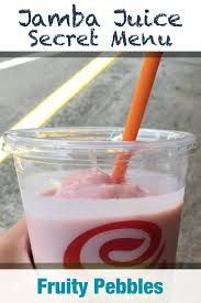 More images for jamba juice secret menu » Jamba Juice Secret Menu Fruity Pebbles Smoothie Recipe Jamba Juice Recipes Jamba Juice Juice Smoothies Recipes